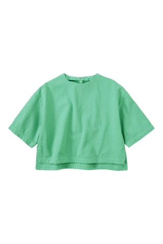 Camiseta cropped - Verde