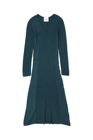 Robe pull en laine - Vert