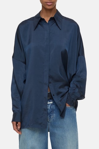 Camisa oversize - Azul