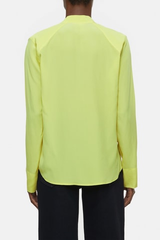 Blusa de seda - Amarillo claro