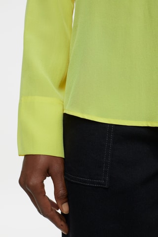 Blusa de seda - Amarillo claro