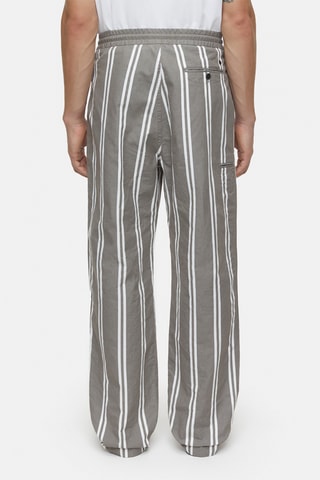 Pantalón straight de lino - Gris