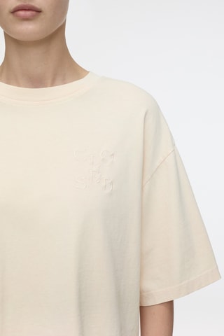 Camiseta cropped de algodón orgánico - Naranja claro