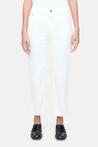 Pantalón straight. - Blanco
