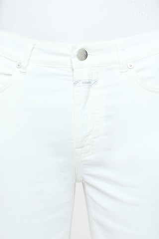 Pantalón straight. - Blanco