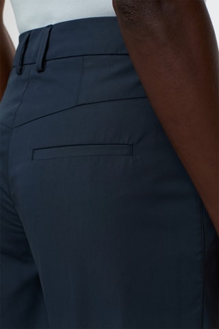 Pantalón wide leg de tiro alto - Azul