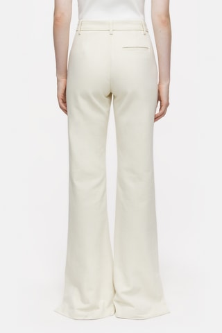 Pantalón flare de algodón orgánico - Blanco