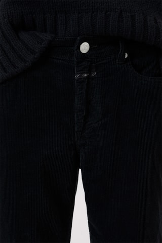 Pantalon straight en velours - Blanc