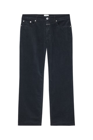 Pantalon straight en velours - Rouge