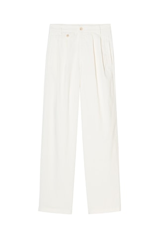 Pantalón straight. - Blanco