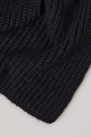 Bufanda de alpaca y lana - Negro