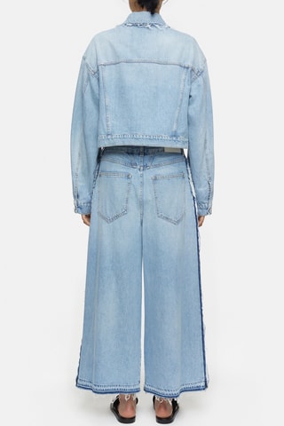 Chaqueta corta vaquera - Azul claro