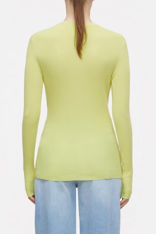 Top de cachemir - Amarillo claro