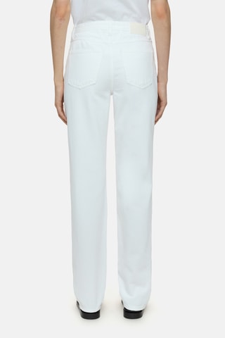 Vaquero slim fit de tiro alto - Blanco