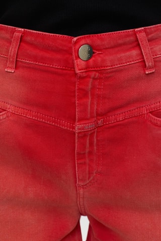 Short wide leg vaquero y algodón orgánico - Rojo