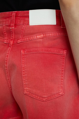 Short wide leg vaquero y algodón orgánico - Rojo