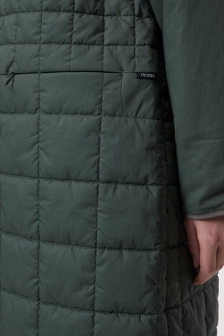 Chaqueta larga reversible - Verde
