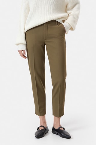 Pantalón slim fit 7/8 - Verde