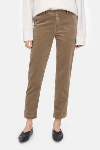 Pantalon en velours - Vert foncé