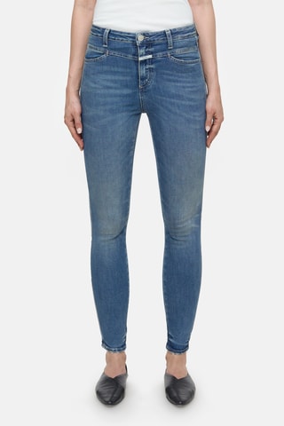 Vaquero skinny fit de tiro alto - Azul oscuro