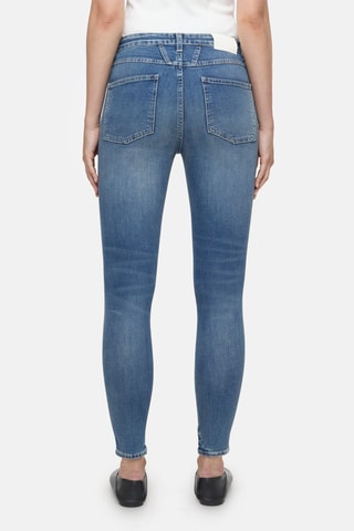 Vaquero skinny fit de tiro alto - Azul oscuro