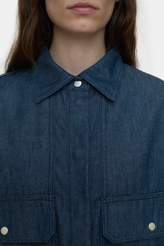 Camisa vaquera relaxed fit - Azul oscuro
