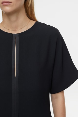 Vestido evasé - Negro