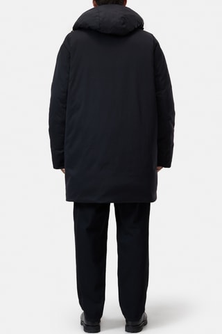 Parka con capucha - Negro