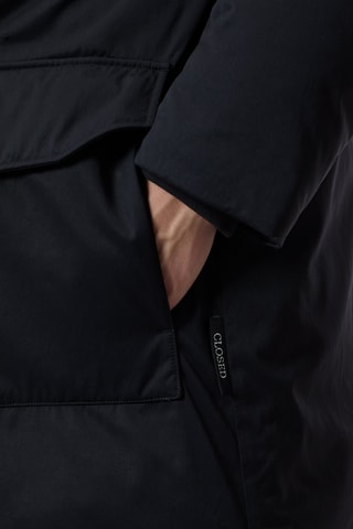 Parka con capucha - Negro