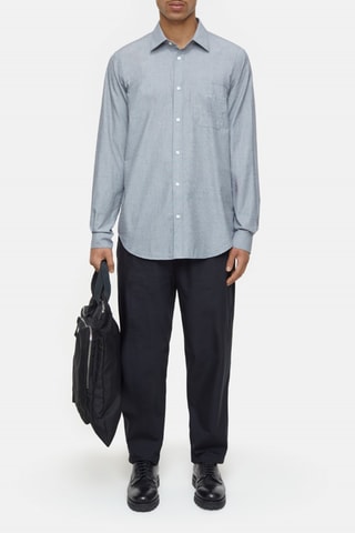 Camisa regular fit - Gris claro