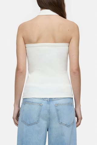 Top de algodón orgánico - Blanco