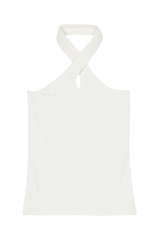 Top de algodón orgánico - Blanco