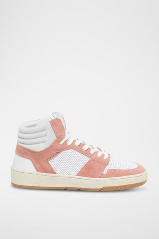 Zapatillas altas de piel - Rosa