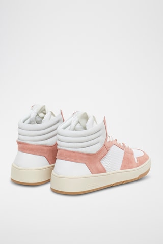 Zapatillas altas de piel - Rosa