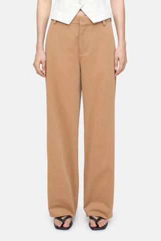 Pantalón straight. - Blanco