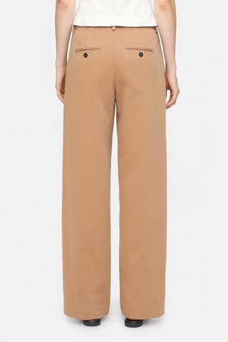 Pantalón straight. - Blanco