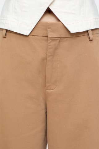 Pantalón straight. - Blanco