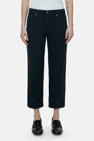 Pantalón straight de lino - Rosa claro