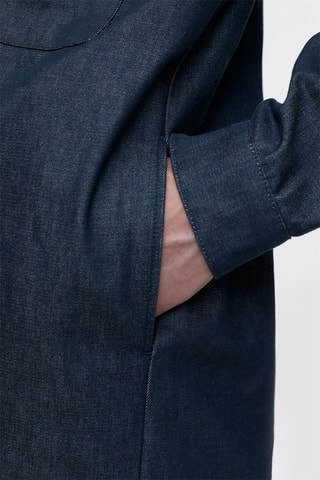 Sobrecamisa vaquera relaxed fit - Azul oscuro