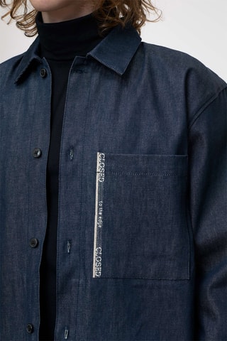 Sobrecamisa vaquera relaxed fit - Azul oscuro