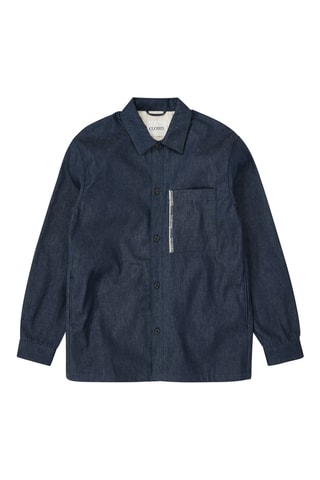 Sobrecamisa vaquera relaxed fit - Azul oscuro