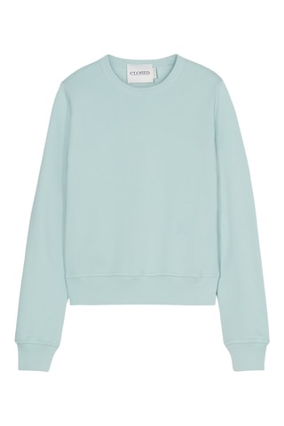 Sudadera de algodón orgánico - Verde agua