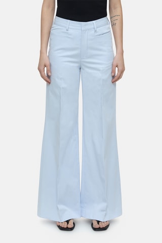 Pantalón de tiro alto wide leg - Azul