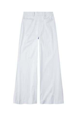 Pantalón de tiro alto wide leg - Azul