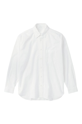 Sobrecamisa relaxed fit de algodón orgánico - Amarillo claro