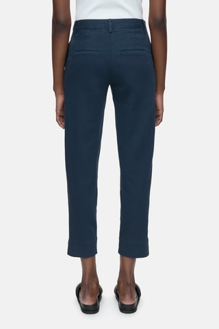 Pantalón slim de lino - Rosa claro