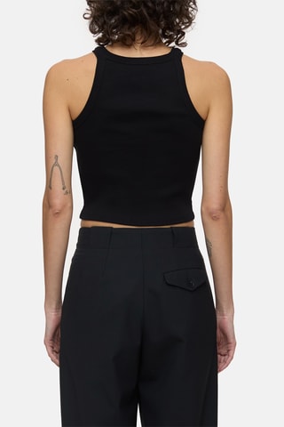 Crop top en coton biologique - Blanc
