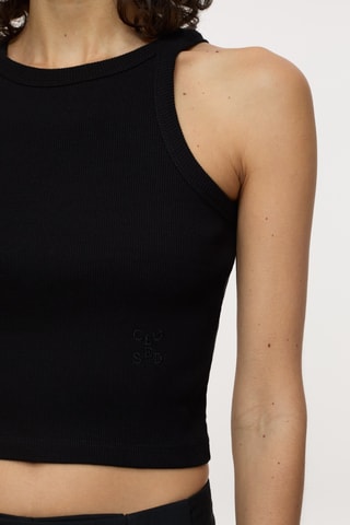 Crop top en coton biologique - Blanc