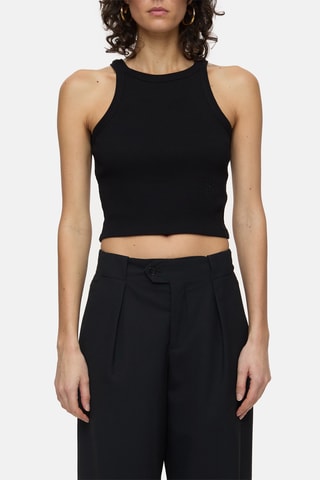 Crop top en coton biologique - Rose