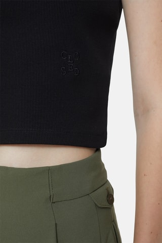 Crop top en coton biologique - Rose